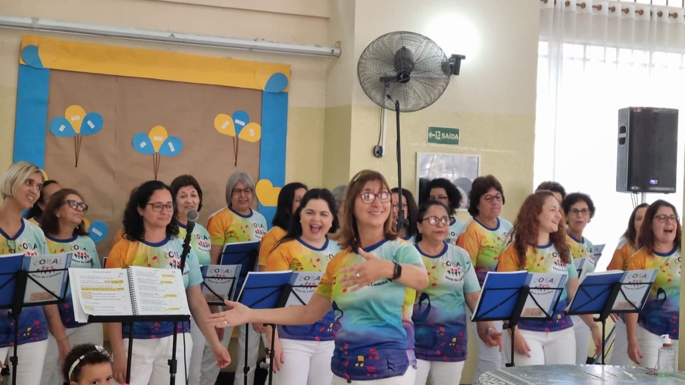 Coral Vozes do Caminho em apresentação